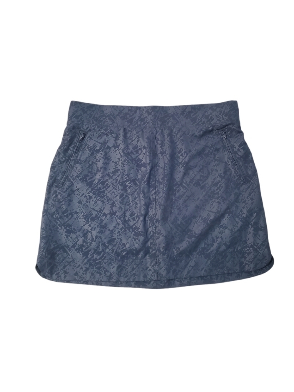 Orvis Women's Navy Blue Shattered Glass Travel Activewear Skort Large